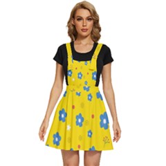 Floral Yellow Apron Dress