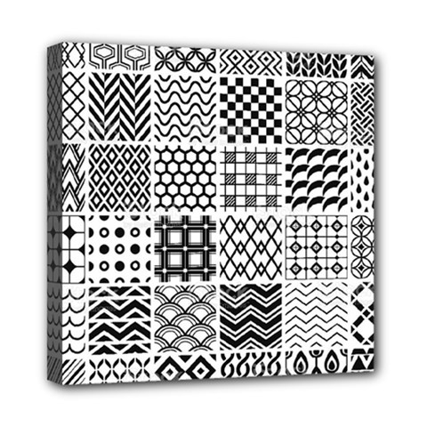 Ilustrasi Pattern Mini Canvas 8  X 8  (stretched) by nate14shop