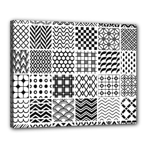 Ilustrasi Pattern Canvas 20  X 16  (stretched) by nate14shop