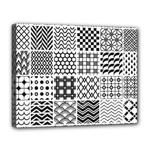 Ilustrasi Pattern Canvas 14  X 11  (stretched) by nate14shop