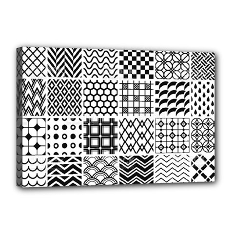 Ilustrasi Pattern Canvas 18  X 12  (stretched) by nate14shop