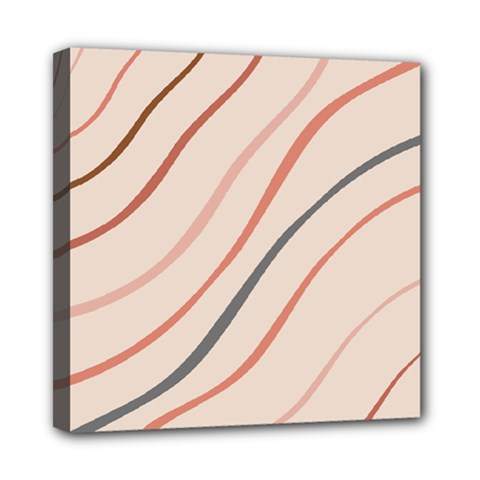 Lines Mini Canvas 8  X 8  (stretched) by nate14shop