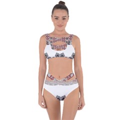 Im Fourth Dimension Black White Bandaged Up Bikini Set 