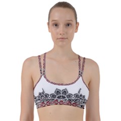 Im Fourth Dimension Black White Line Them Up Sports Bra by imanmulyana