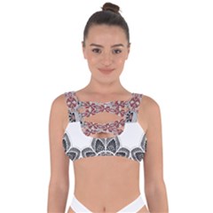 Im Fourth Dimension Black White Bandaged Up Bikini Top by imanmulyana