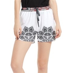 Im Fourth Dimension Black White Women s Runner Shorts by imanmulyana