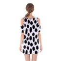 Random-circles-seamless-pattern Shoulder Cutout One Piece Dress View2