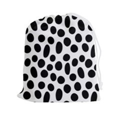 Random-circles-seamless-pattern Drawstring Pouch (2xl) by nate14shop