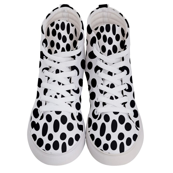 Random-circles-seamless-pattern Women s Hi-Top Skate Sneakers