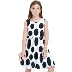 Random-circles-seamless-pattern Kids  Skater Dress by nate14shop