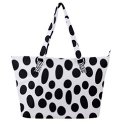 Random-circles-seamless-pattern Full Print Shoulder Bag by nate14shop