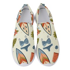 Seamless Pattern Women s Slip On Sneakers by nate14shop