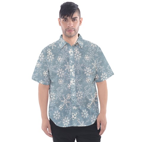 Snow-frozen Men s Short Sleeve Shirt by nate14shop