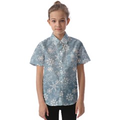 Snow-frozen Kids  Short Sleeve Shirt by nate14shop