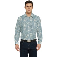 Snow-frozen Men s Long Sleeve Pocket Shirt  by nate14shop