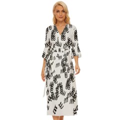 Spirals Midsummer Wrap Dress