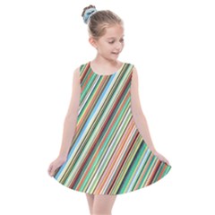 Stripe-colorful-cloth Kids  Summer Dress by nate14shop