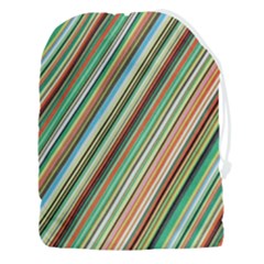 Stripe-colorful-cloth Drawstring Pouch (3xl) by nate14shop