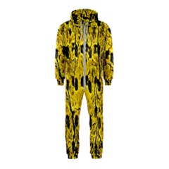 Yellow-abstrac Hooded Jumpsuit (kids) by nate14shop