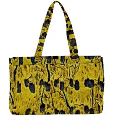 Yellow-abstrac Canvas Work Bag by nate14shop