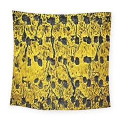 Yellow-abstrac Square Tapestry (large)