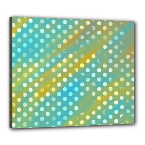 Abstract-polkadot 01 Canvas 24  X 20  (stretched) by nate14shop