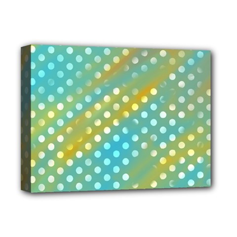 Abstract-polkadot 01 Deluxe Canvas 16  X 12  (stretched)  by nate14shop