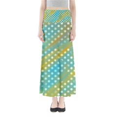 Abstract-polkadot 01 Full Length Maxi Skirt by nate14shop