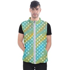 Abstract-polkadot 01 Men s Puffer Vest by nate14shop