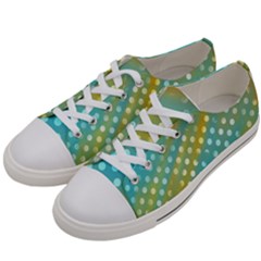 Abstract-polkadot 01 Women s Low Top Canvas Sneakers by nate14shop