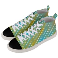 Abstract-polkadot 01 Men s Mid-top Canvas Sneakers by nate14shop