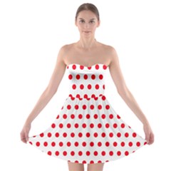 Abstract-polkadot 02 Strapless Bra Top Dress by nate14shop