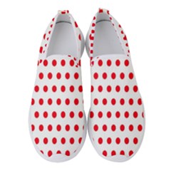 Abstract-polkadot 02 Women s Slip On Sneakers