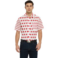 Abstract-polkadot 02 Men s Short Sleeve Pocket Shirt  by nate14shop