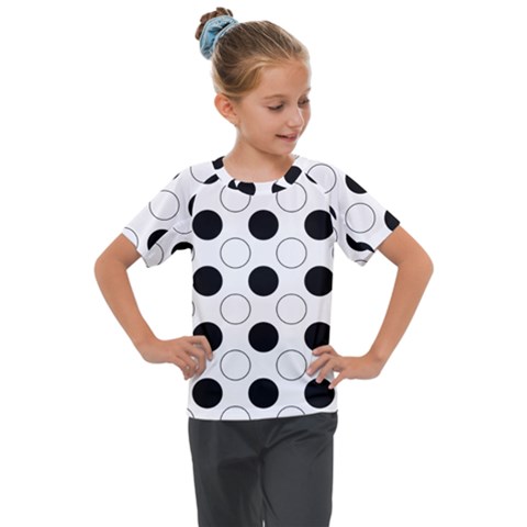 Abstract-polkadot 03 Kids  Mesh Piece Tee by nate14shop