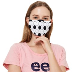 Abstract-polkadot 03 Fitted Cloth Face Mask (adult)