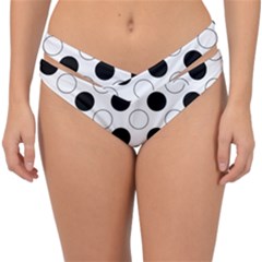 Abstract-polkadot 03 Double Strap Halter Bikini Bottom by nate14shop