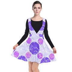 Art-polka Plunge Pinafore Dress by nate14shop