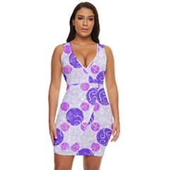 Art-polka Draped Bodycon Dress by nate14shop