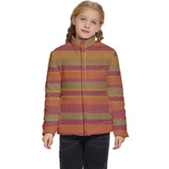 Background-lines Kids  Puffer Bubble Jacket Coat by nate14shop