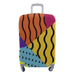 Background-lines-callor Luggage Cover (small) by nate14shop