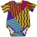 Background-lines-callor Baby Short Sleeve Onesie Bodysuit View1