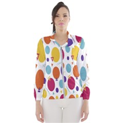 Background-polkadot 01 Women s Windbreaker by nate14shop