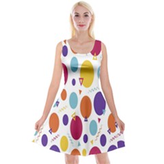 Background-polkadot 01 Reversible Velvet Sleeveless Dress by nate14shop