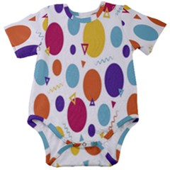 Background-polkadot 01 Baby Short Sleeve Onesie Bodysuit by nate14shop