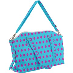 Background-polkadot 02 Canvas Crossbody Bag