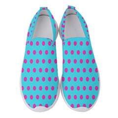 Background-polkadot 02 Women s Slip On Sneakers by nate14shop