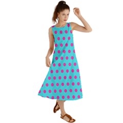 Background-polkadot 02 Summer Maxi Dress