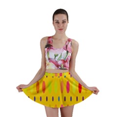 Banner-polkadot-yellow Mini Skirt by nate14shop