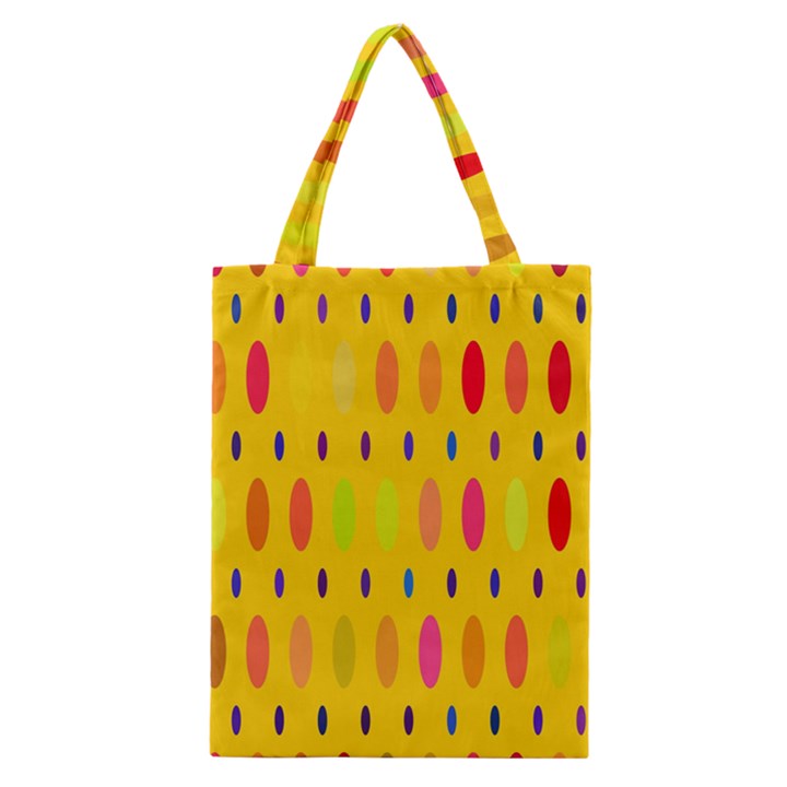 Banner-polkadot-yellow Classic Tote Bag